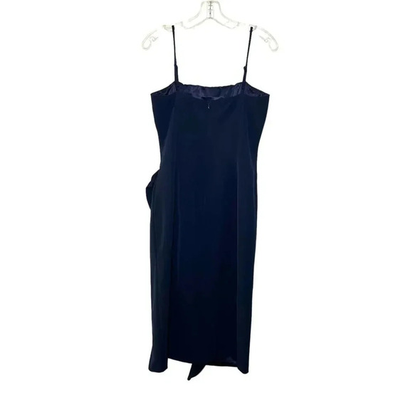 Bardot Carmelle Navy Blue Ruffled Square Neck Cocktail Dress - Picture 7 of 11
